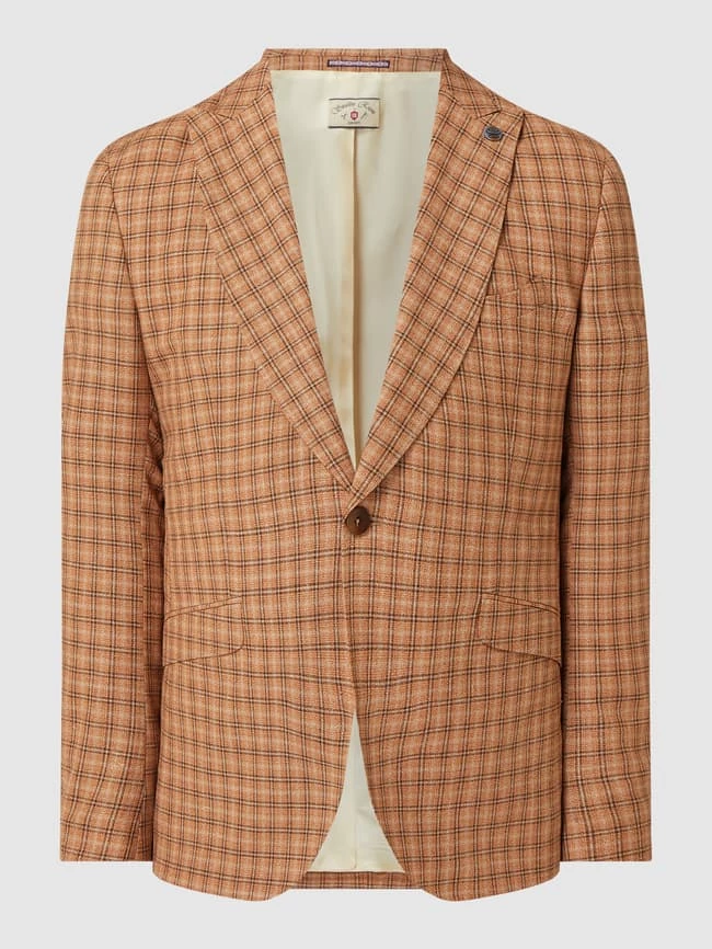 CG - Club Of Gents 1-Knopf-Sakko Mit Seide-Anteil Modell 'Chuck' - Rostrot 2 CG - Club Of Gents 1-Knopf-Sakko Mit Seide-Anteil Modell 'Chuck' - Rostrot – Bild 2