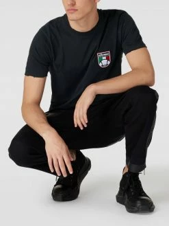 Ellesse T-Shirt Mit Label-Stitching - Schwarz