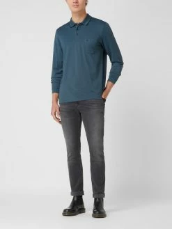 RAGMAN Poloshirt Aus Baumwollmischung - Petrol