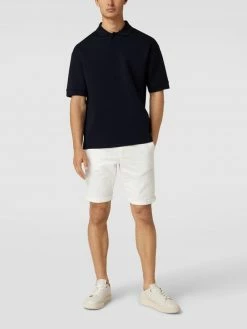 BOSS Athleisurewear Relaxed Fit Poloshirt Mit Marken-Detail Modell 'Pirax' - Schwarz