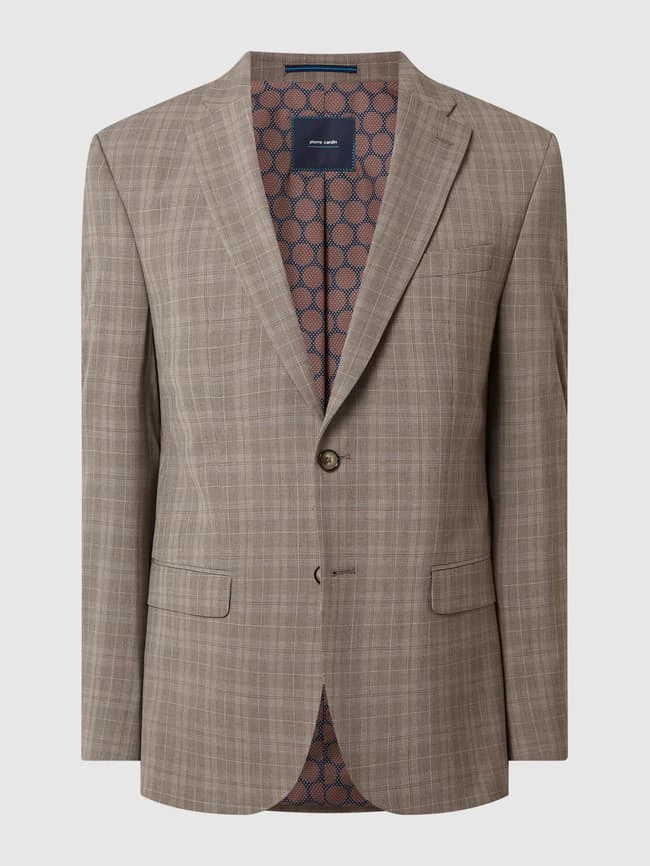 Pierre Cardin Modern Fit 2-Knopf-Sakko Mit Stretch-Anteil Modell 'Grant' - 'Futureflex' - Hellbraun 2 Pierre Cardin Modern Fit 2-Knopf-Sakko Mit Stretch-Anteil Modell 'Grant' - 'Futureflex' - Hellbraun – Bild 2