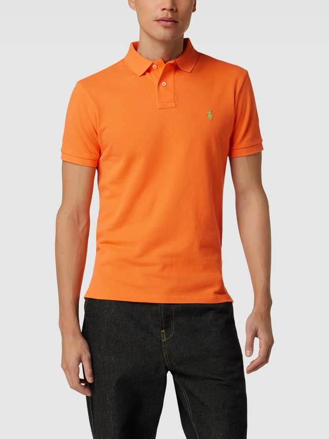 Polo Ralph Lauren Poloshirt Mit Label-Stitching - Orange 4 Polo Ralph Lauren Poloshirt Mit Label-Stitching - Orange – Bild 4