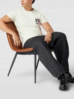 Ellesse T-Shirt Mit Label-Stitching - Offwhite