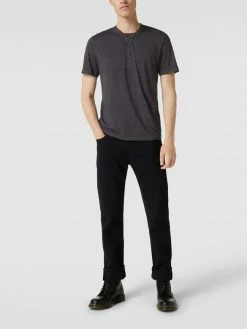 Tom Tailor T-Shirt Mit Logo-Stitching - Dunkelgrau