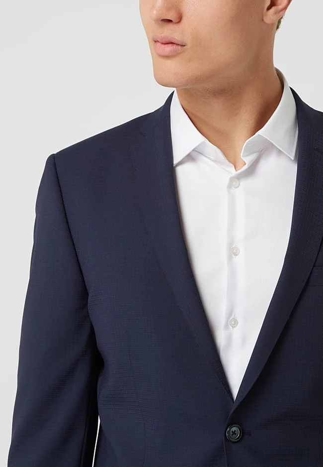 Roy Robson Slim Fit Anzug Mit Schurwoll-Anteil - Marineblau 3 Roy Robson Slim Fit Anzug Mit Schurwoll-Anteil - Marineblau – Bild 3