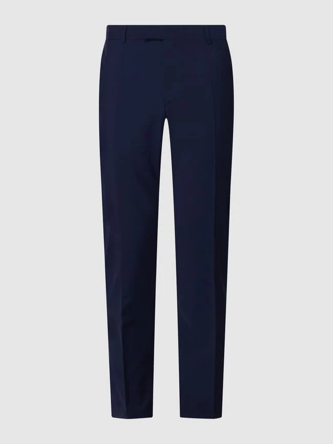 Strellson Anzughose Mit Bügelfalten Modell 'Max' - Marineblau 1 Strellson Anzughose Mit Bügelfalten Modell 'Max' - Marineblau