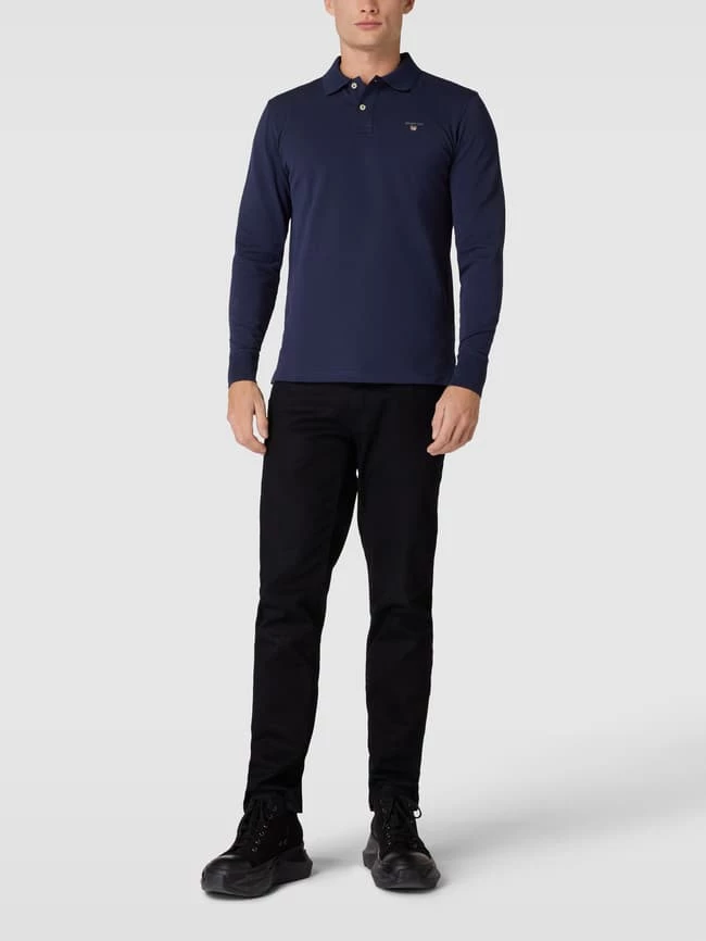 Gant Poloshirt Im Langärmeligen Design - Marineblau 1 Gant Poloshirt Im Langärmeligen Design - Marineblau