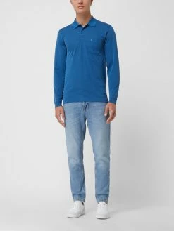 RAGMAN Poloshirt Aus Baumwollmischung - Royalblau