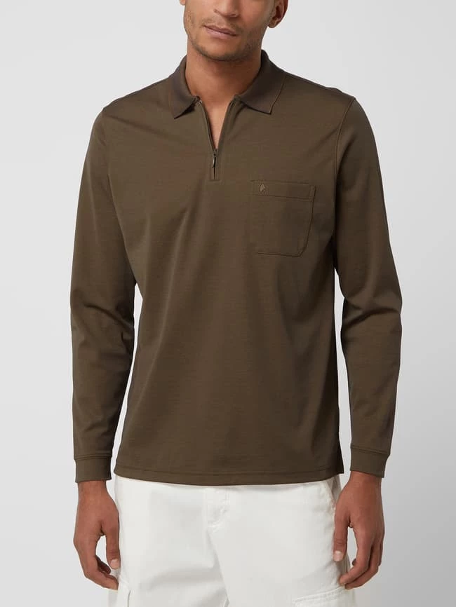 RAGMAN Poloshirt Mit Reißverschluss - Khaki 4 RAGMAN Poloshirt Mit Reißverschluss - Khaki – Bild 4