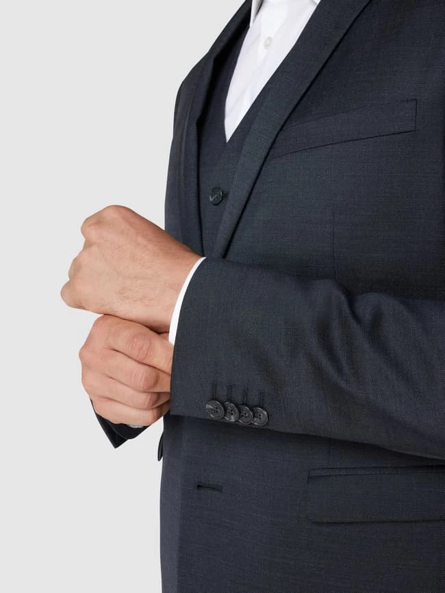 Matinique Slim FIt 2-Knopf-Sakko Mit Stretch-Anteil Modell 'George' - Anthrazit 3 Matinique Slim FIt 2-Knopf-Sakko Mit Stretch-Anteil Modell 'George' - Anthrazit – Bild 3