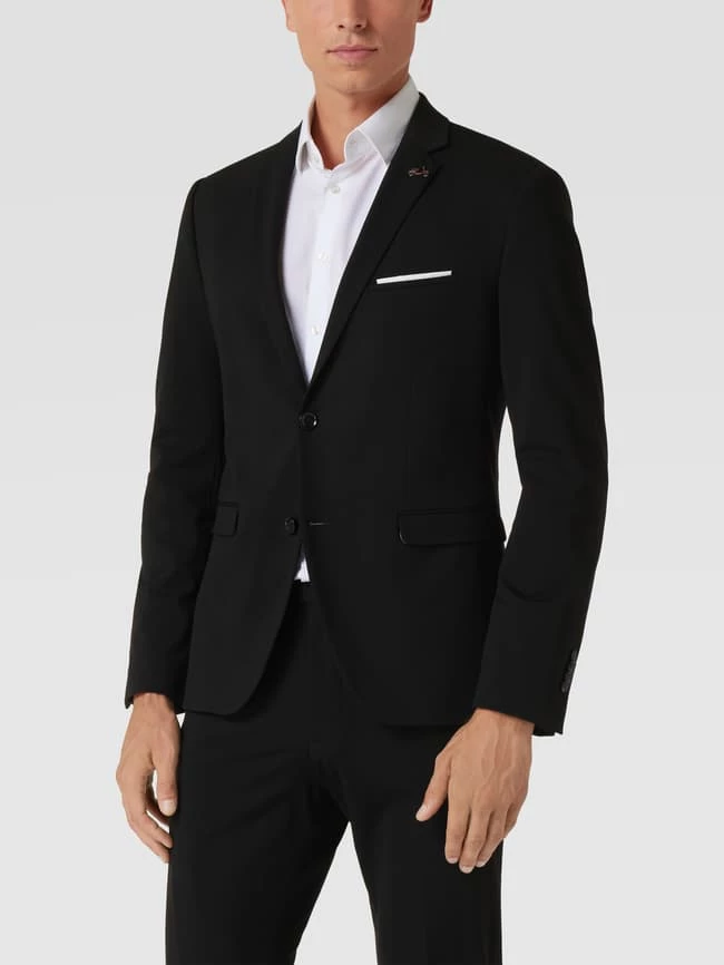 Cinque 2-Knopf-Sakko Im Regular Fit Modell 'Monopoli' - Schwarz 4 Cinque 2-Knopf-Sakko Im Regular Fit Modell 'Monopoli' - Schwarz – Bild 4