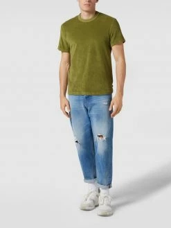 Tom Tailor T-Shirt Mit Flag-Label - Olivgrün