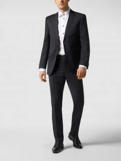 Carl Gross Business-Hose Aus Schurwolle - Marineblau