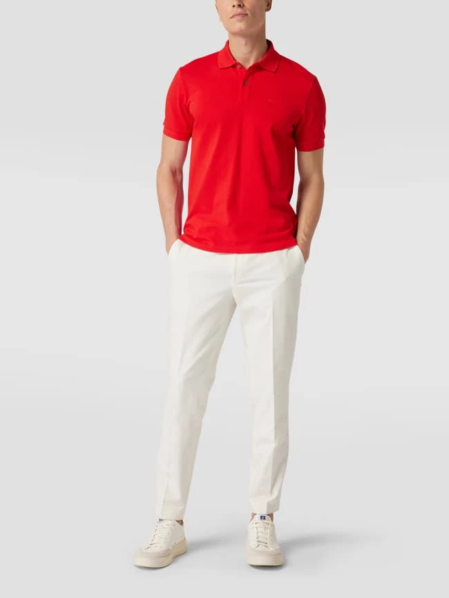 BOSS Poloshirt Mit Label-Stitching Modell 'Pallas' - Rot 1 BOSS Poloshirt Mit Label-Stitching Modell 'Pallas' - Rot