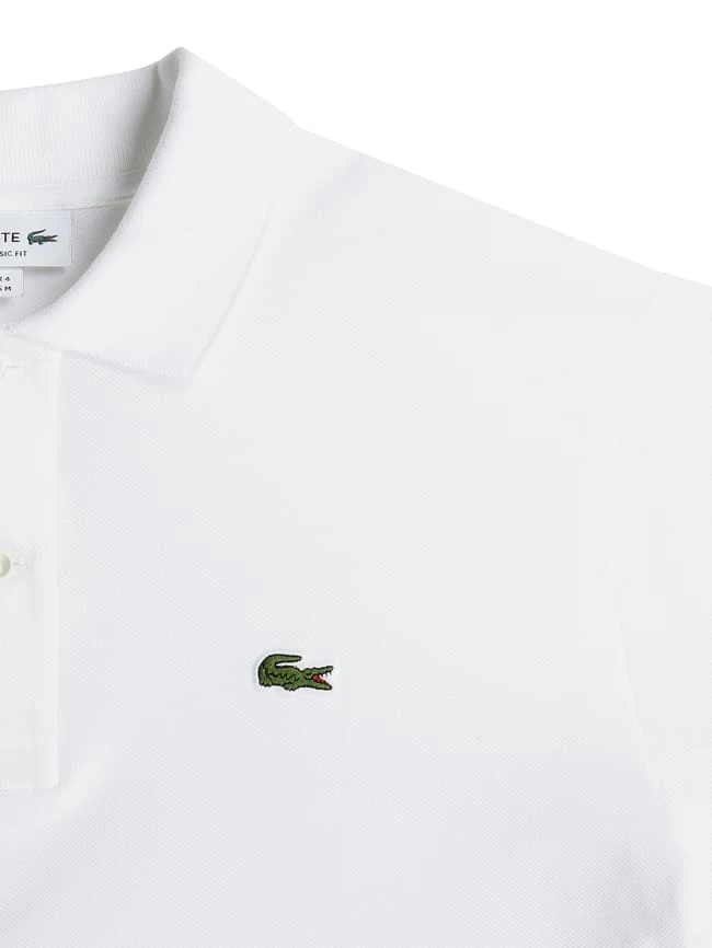 Lacoste Classic Fit Poloshirt Aus Piqué Mit Logo-Stickerei - Weiß 2 Lacoste Classic Fit Poloshirt Aus Piqué Mit Logo-Stickerei - Weiß – Bild 2