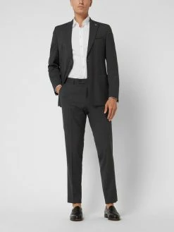 Carl Gross Anzughose Aus Schurwolle Modell 'Sven' - Anthrazit