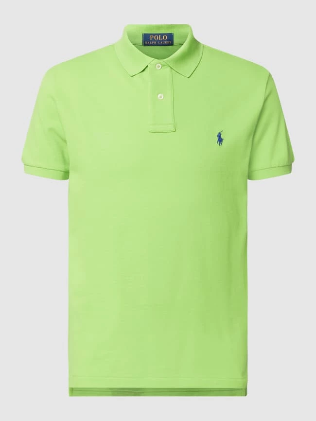 Polo Ralph Lauren Slim Fit Poloshirt Mit Label-Stitching - Apfelgrün 2 Polo Ralph Lauren Slim Fit Poloshirt Mit Label-Stitching - Apfelgrün – Bild 2