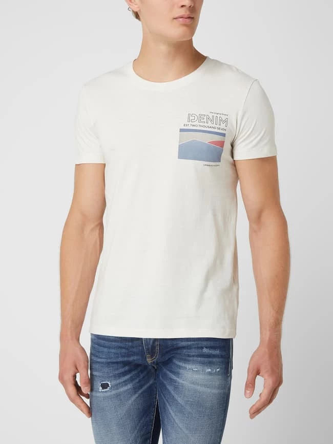 Tom Tailor Denim T-Shirt Mit Print - Offwhite 4 Tom Tailor Denim T-Shirt Mit Print - Offwhite – Bild 4