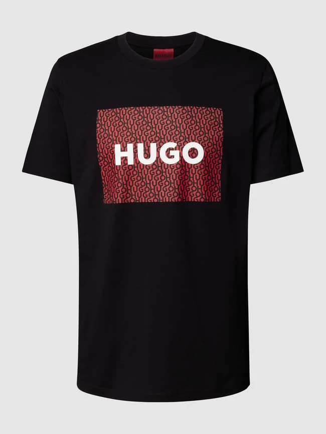 HUGO T-Shirt Mit Logo-Print Modell 'Dulive' - Schwarz 2 HUGO T-Shirt Mit Logo-Print Modell 'Dulive' - Schwarz – Bild 2