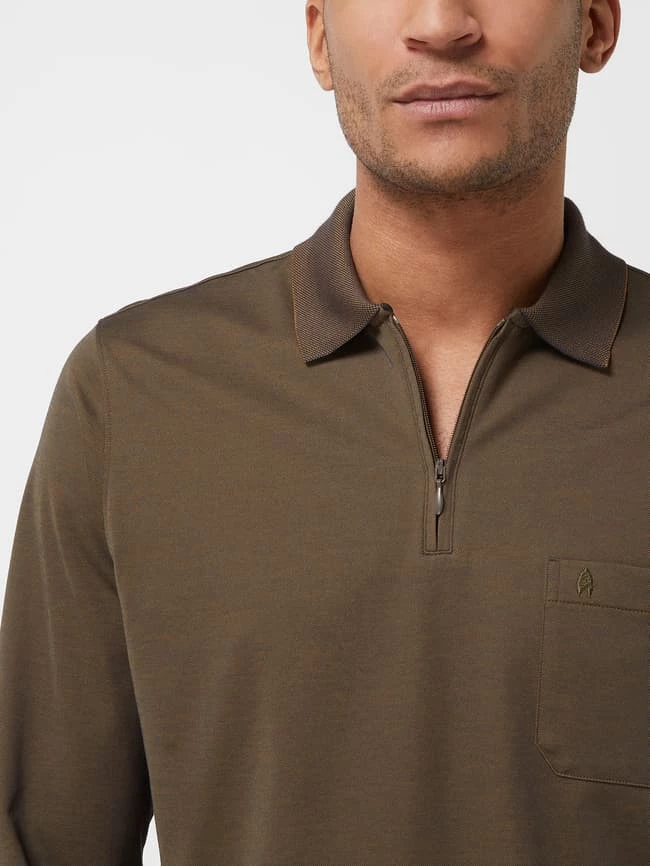 RAGMAN Poloshirt Mit Reißverschluss - Khaki 3 RAGMAN Poloshirt Mit Reißverschluss - Khaki – Bild 3