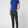 CK Calvin Klein Slim Fit Poloshirt Aus Baumwolle - Royalblau