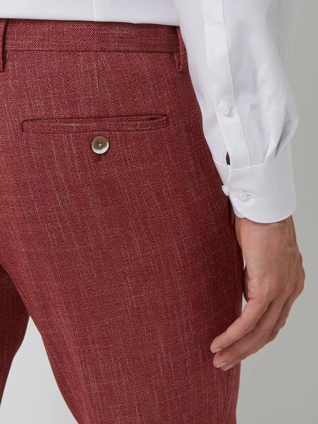 MCNEAL Anzughose Mit Strukturmuster - Hellrot 3 MCNEAL Anzughose Mit Strukturmuster - Hellrot – Bild 3