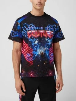 Versace Jeans Couture T-Shirt Mit Allover-Muster - Schwarz -Ralph Lauren-Shop 753kkhi8a55ked25a944miae6p64qji49cs3ala5697kcgaf613l4kq875246k21855koc9n6h8koc26ad3jip1j64sjaopj6pij6ohkcksj6e3670q32c1p6pi64pj564o3cc8