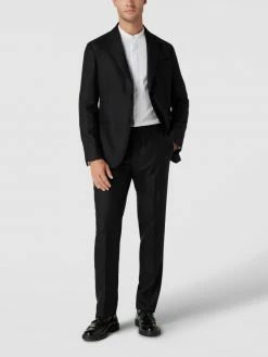 Emporio Armani Anzug Mit Strukturmuster Modell 'Paspel Soft' - Marineblau