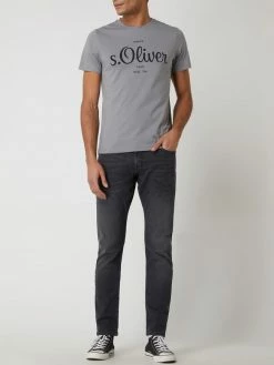 S.Oliver RED LABEL T-Shirt Aus Bio-Baumwolle - Silber