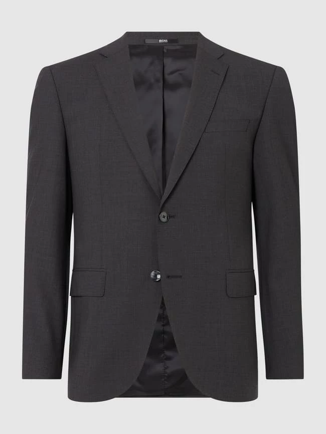 BOSS Regular Fit 2-Knopf-Sakko Mit Stretch-Anteil Modell 'Jasper' - Anthrazit 1 BOSS Regular Fit 2-Knopf-Sakko Mit Stretch-Anteil Modell 'Jasper' - Anthrazit