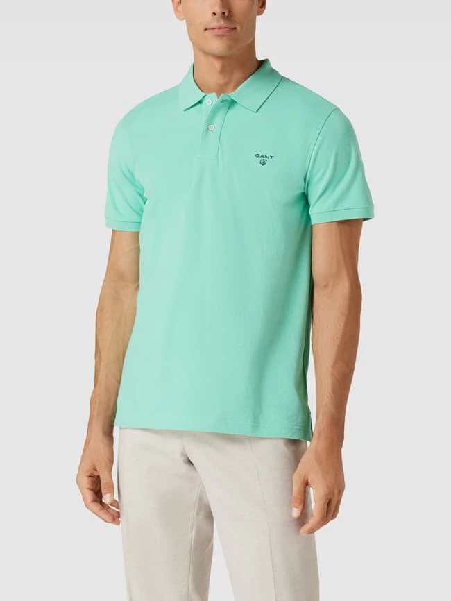 Gant Poloshirt Mit Brand-Stitching Modell 'THE SUMMER PIQUE' - Mint Meliert 4 Gant Poloshirt Mit Brand-Stitching Modell 'THE SUMMER PIQUE' - Mint Meliert – Bild 4