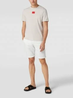 HUGO T-Shirt Mit Logo-Stitching Modell 'Diragonilo' - Beige