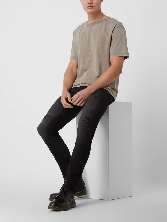 Only & Sons Relaxed Fit T-Shirt Aus Baumwolle Modell 'Ron' - Beige 1 Only & Sons Relaxed Fit T-Shirt Aus Baumwolle Modell 'Ron' - Beige