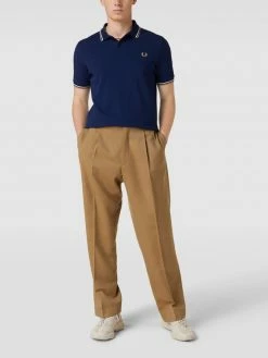 Fred Perry Poloshirt Mit Label-Stitching - Royalblau