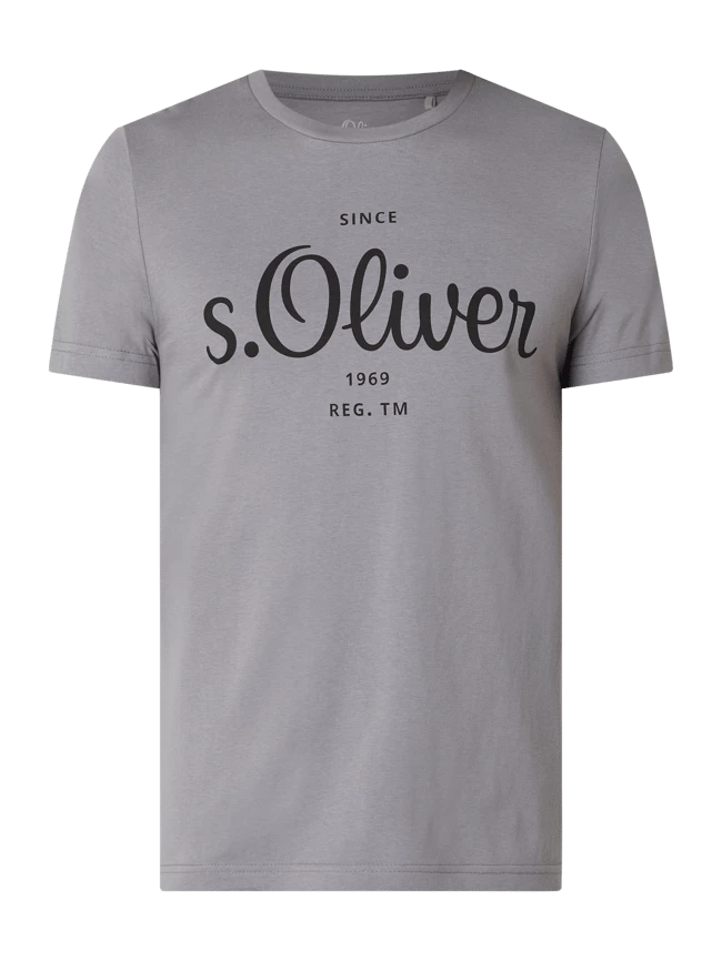 S.Oliver RED LABEL T-Shirt Aus Bio-Baumwolle - Silber 2 S.Oliver RED LABEL T-Shirt Aus Bio-Baumwolle - Silber – Bild 2