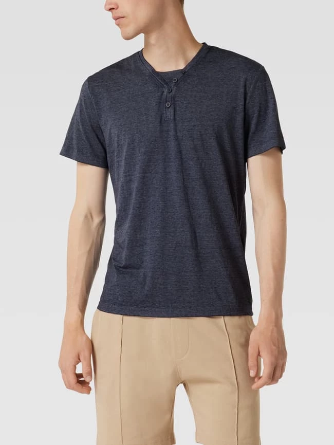 Tom Tailor T-Shirt Mit Logo-Stitching - Dunkelblau 4 Tom Tailor T-Shirt Mit Logo-Stitching - Dunkelblau – Bild 4