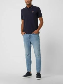Napapijri Poloshirt Aus Piqué Modell 'Whale' - Marineblau