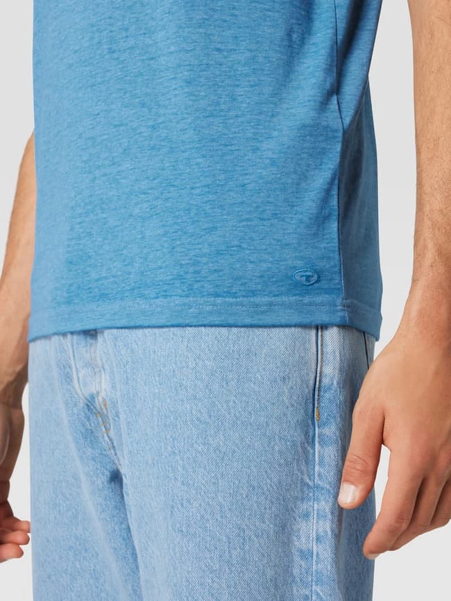Tom Tailor T-Shirt In Melierter Optik - Ozean Blau 3 Tom Tailor T-Shirt In Melierter Optik - Ozean Blau – Bild 3