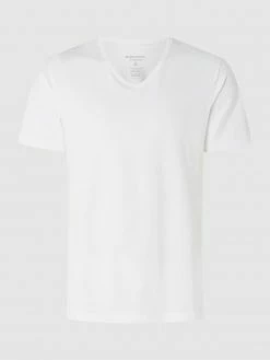 Seidensticker T-Shirt Mit V-Ausschnitt - Weiß