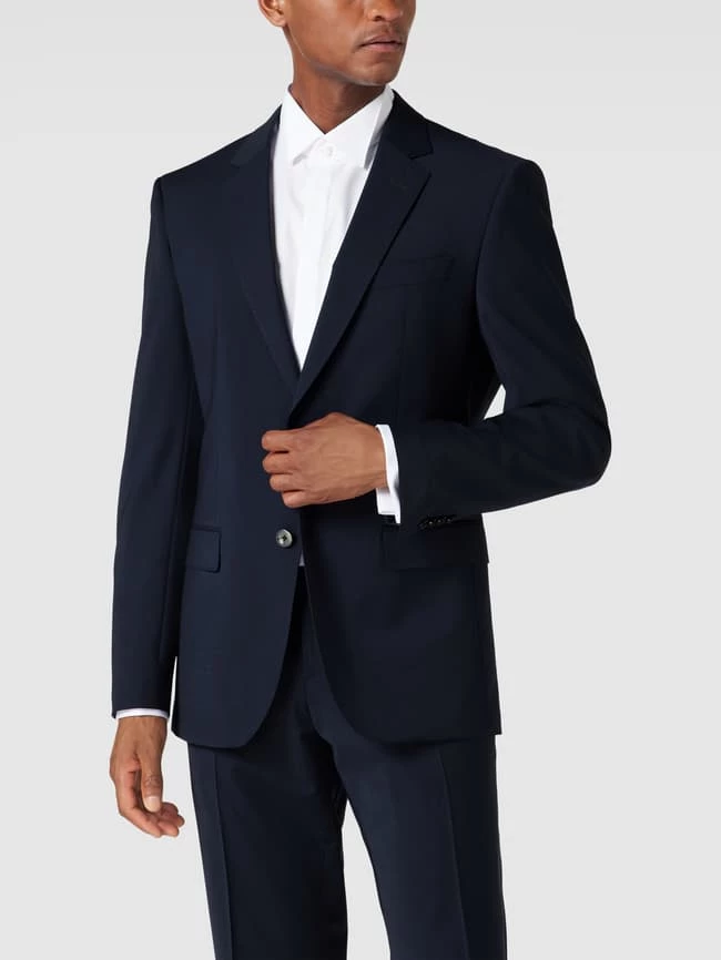 BOSS 2-Knopf-Sakko Mit Kissing Buttons Modell 'Huge' - Marineblau 4 BOSS 2-Knopf-Sakko Mit Kissing Buttons Modell 'Huge' - Marineblau – Bild 4