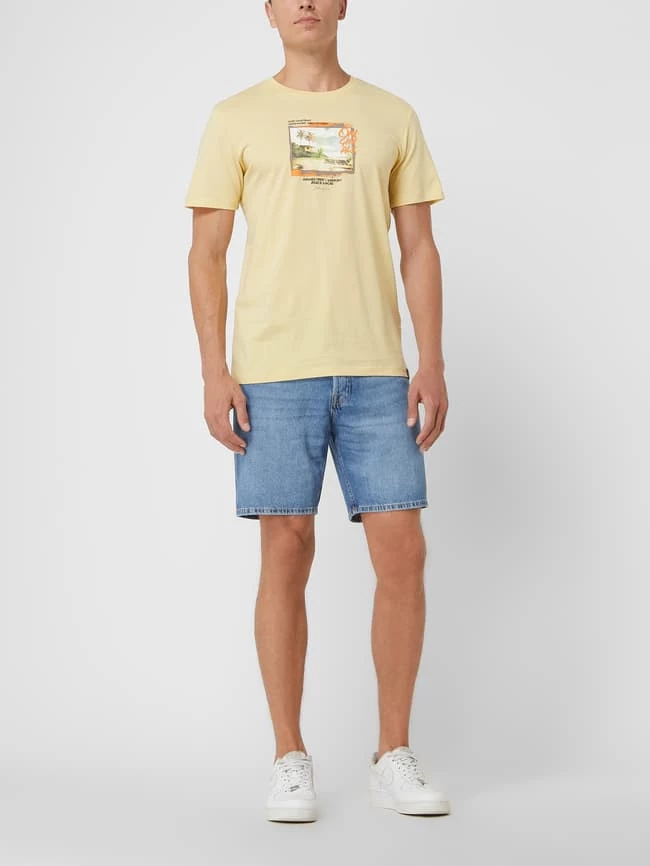 Jack & Jones T-Shirt Mit Print Modell 'Reddies' - Gelb 1 Jack & Jones T-Shirt Mit Print Modell 'Reddies' - Gelb