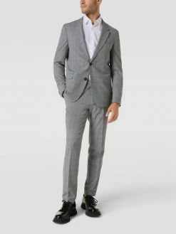 HUGO 2-Knopf-Sakko Mit Glencheck-Muster Modell 'Anfred' - Hellgrau