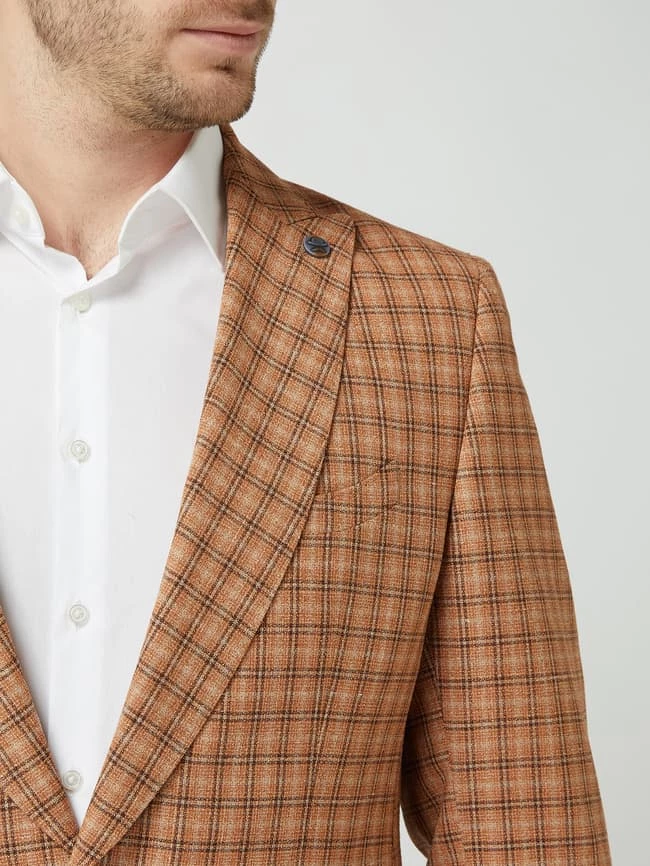 CG - Club Of Gents 1-Knopf-Sakko Mit Seide-Anteil Modell 'Chuck' - Rostrot 3 CG - Club Of Gents 1-Knopf-Sakko Mit Seide-Anteil Modell 'Chuck' - Rostrot – Bild 3