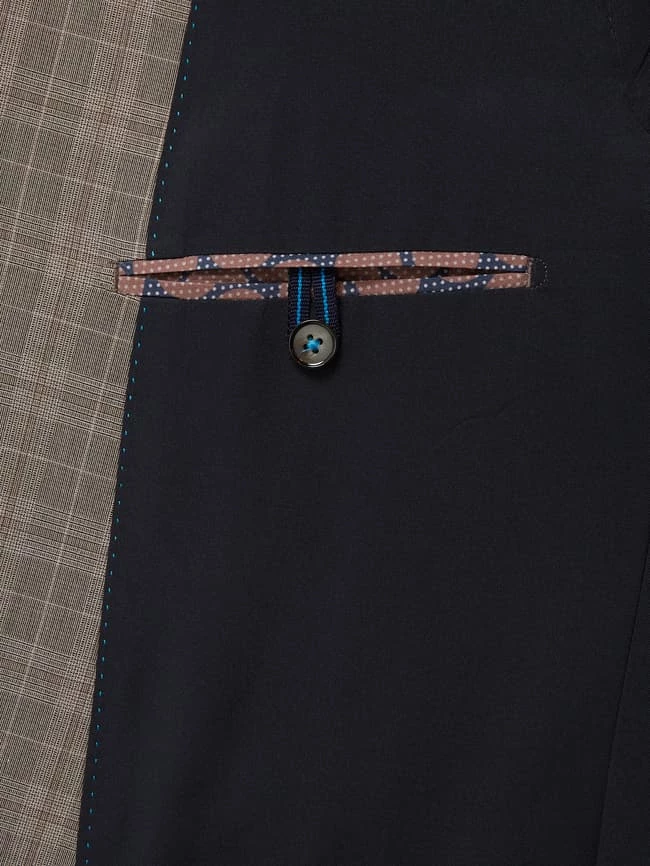 Pierre Cardin Modern Fit 2-Knopf-Sakko Mit Stretch-Anteil Modell 'Grant' - 'Futureflex' - Hellbraun 5 Pierre Cardin Modern Fit 2-Knopf-Sakko Mit Stretch-Anteil Modell 'Grant' - 'Futureflex' - Hellbraun – Bild 5