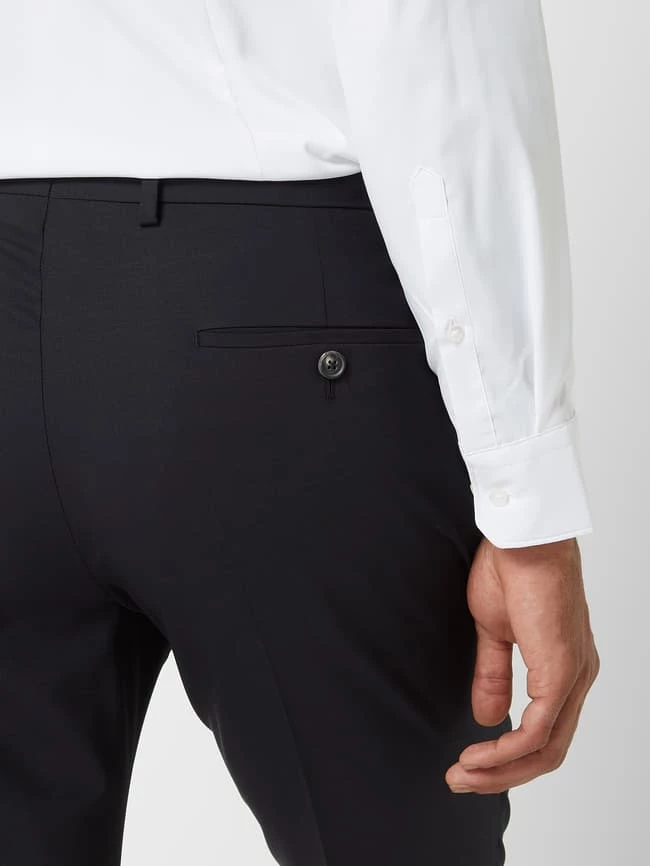 Windsor Shaped Fit Anzughose Mit Stretch-Anteil Modell 'Bene' - Marineblau 3 Windsor Shaped Fit Anzughose Mit Stretch-Anteil Modell 'Bene' - Marineblau – Bild 3