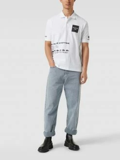 Lacoste Loose Fit Poloshirt Mit Prints - LACOSTE Minecraft - Weiß