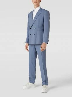 HUGO Anzughose Mit Bügelfalten Modell 'Getlin' - Rauchblau