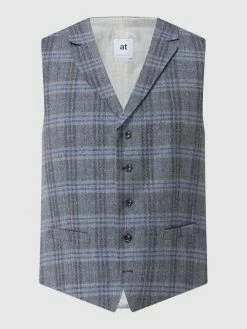 Atelier Torino Weste Mit Schurwoll-Anteil Modell 'Orazio' - Marineblau