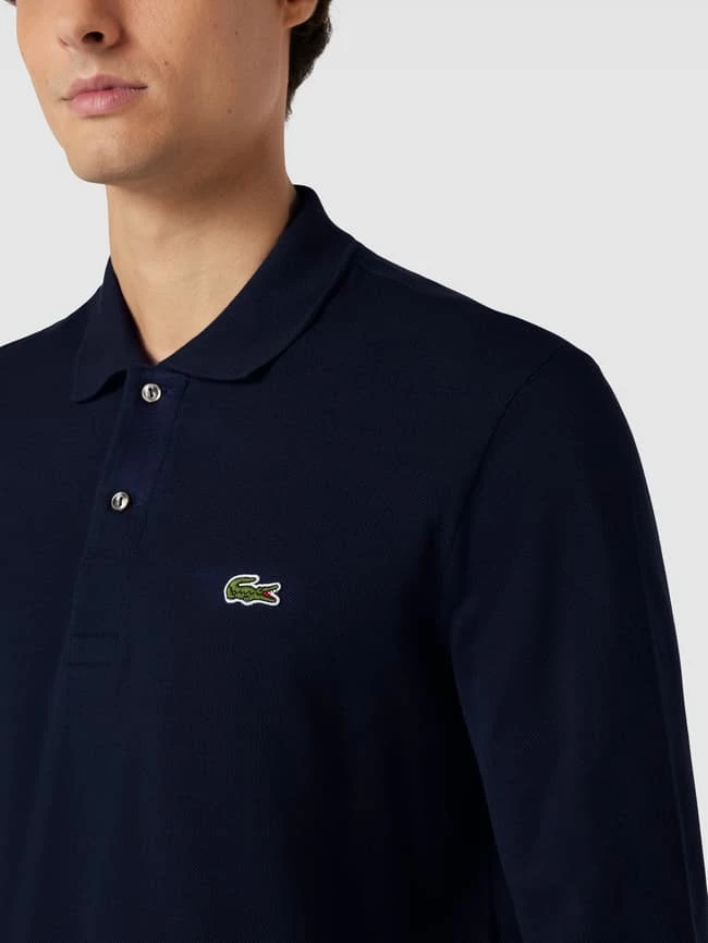 Lacoste Classic Fit Poloshirt Mit Label-Detail Modell 'POLO LANGARM' - Marineblau 3 Lacoste Classic Fit Poloshirt Mit Label-Detail Modell 'POLO LANGARM' - Marineblau – Bild 3