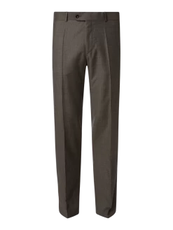 Carl Gross Anzughose Aus Schurwolle Modell 'Stevenson' - Stein
